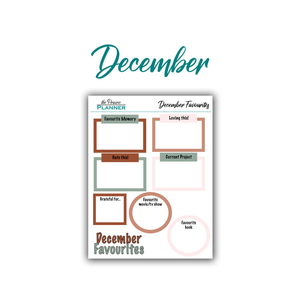 2026 Monthly Favourites