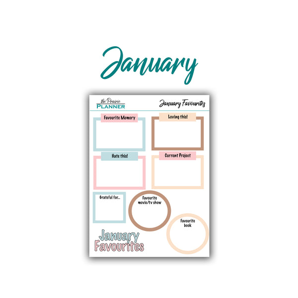 2026 Monthly Favourites