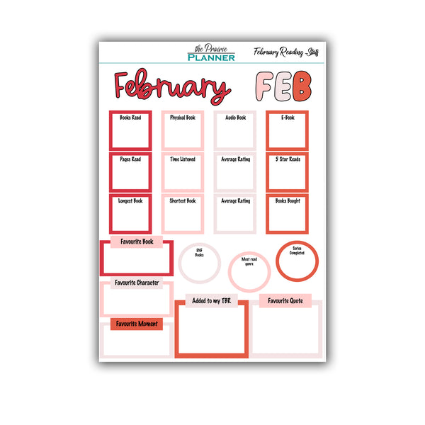 February 2026 Book Journal Kit