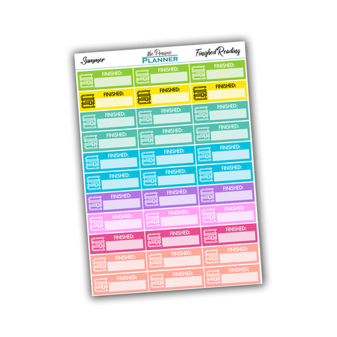 Finished Reading - Summer Multi-Colour