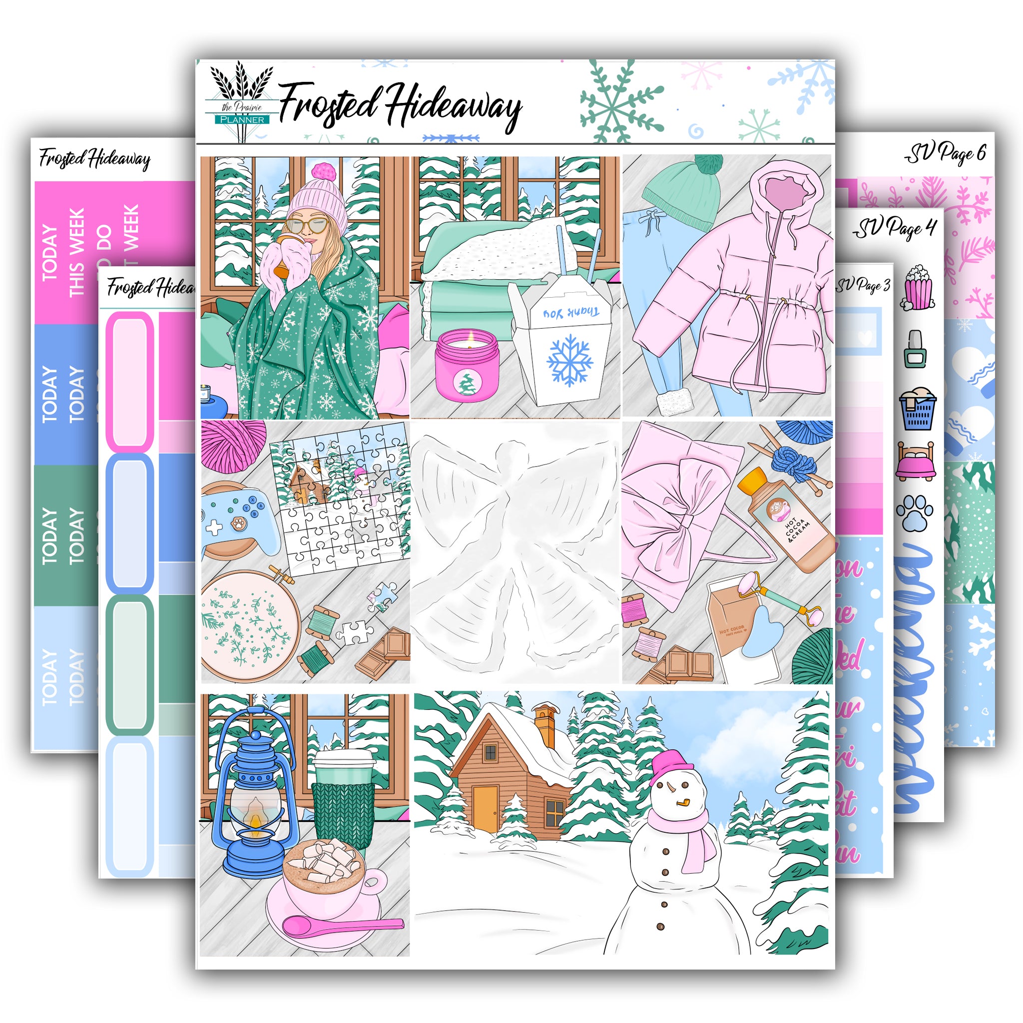 Frosted Hideaway | Weekly Planner Kit