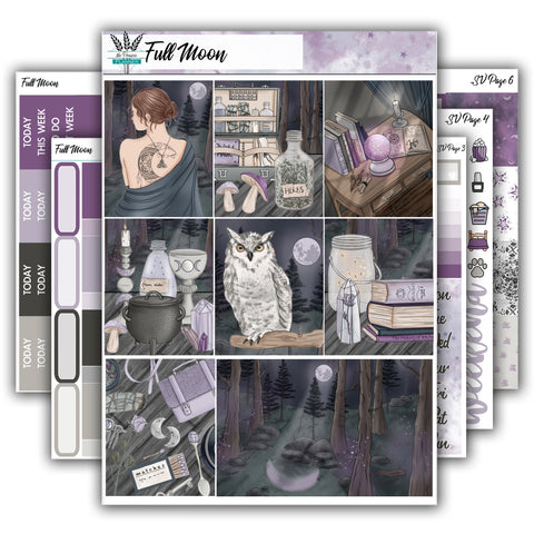 Full Moon | Weekly Planner Kit