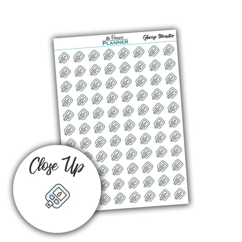 Glucose Monitor - Planner Stickers