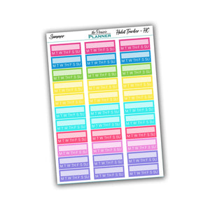 Habit Tracker - HC- Summer Multi-Colour