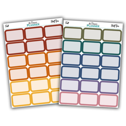 Half Boxes - Fall Multi-Colour