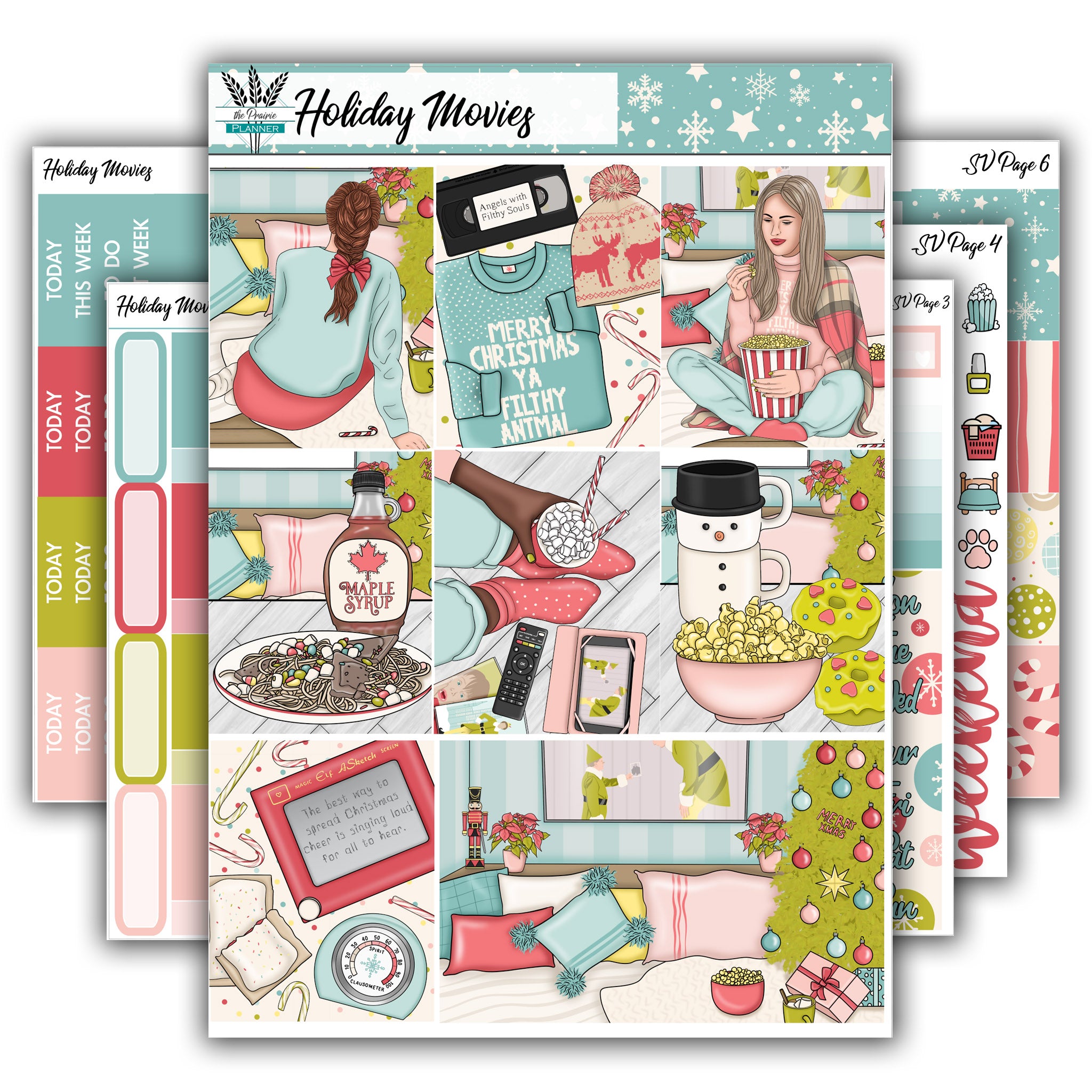 Holiday Movies | Weekly Planner Kit