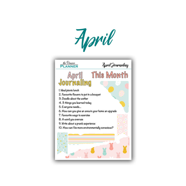 2026 Monthly Journaling