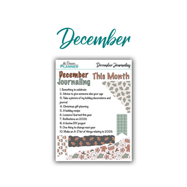 2026 Monthly Journaling