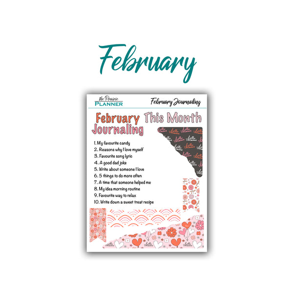2026 Monthly Journaling
