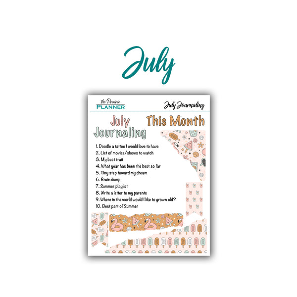2026 Monthly Journaling