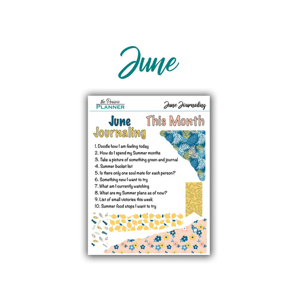 2026 Monthly Journaling