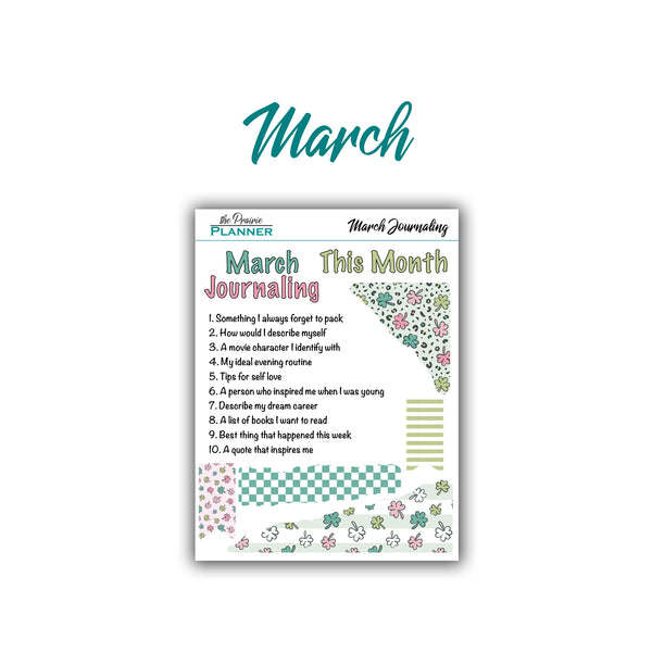2026 Monthly Journaling