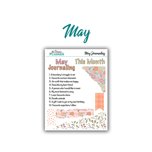 2026 Monthly Journaling