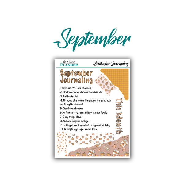 2026 Monthly Journaling