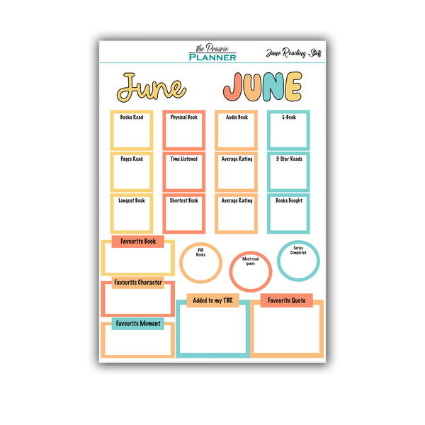 June 2026 Book Journal Kit