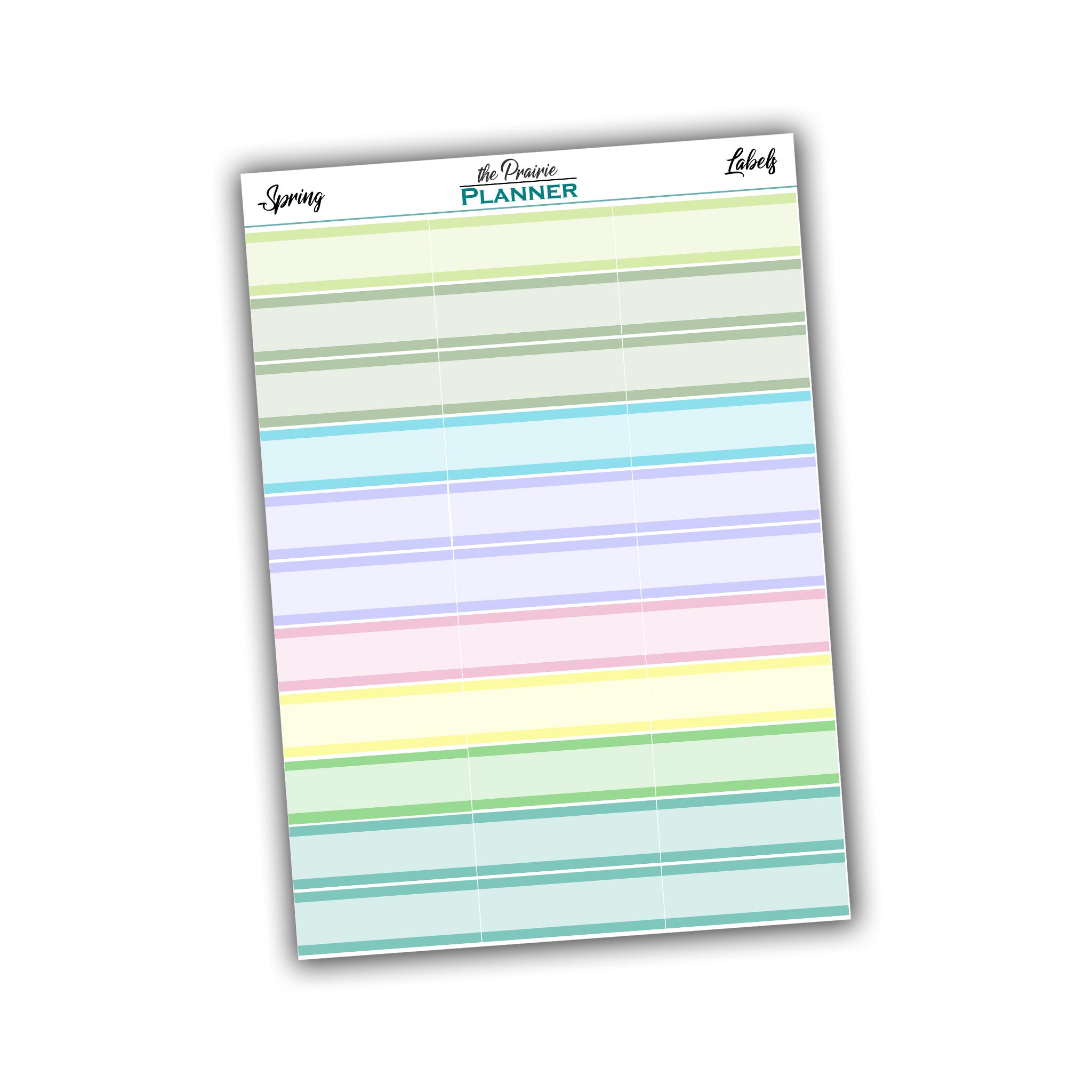 Labels - Fall Multi-Colour - Planner Stickers