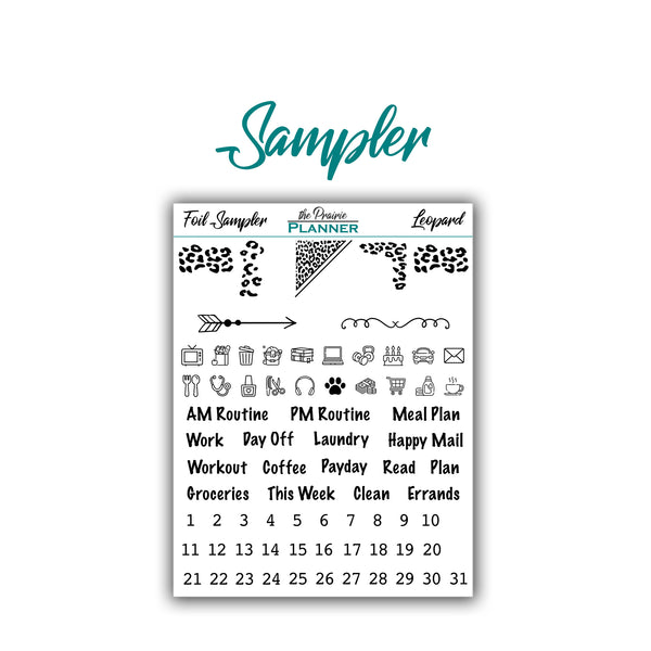 FOIL - Leopard Collection - Planner Stickers