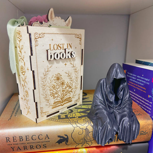 Wooden Lost In Books Bookmark Holder