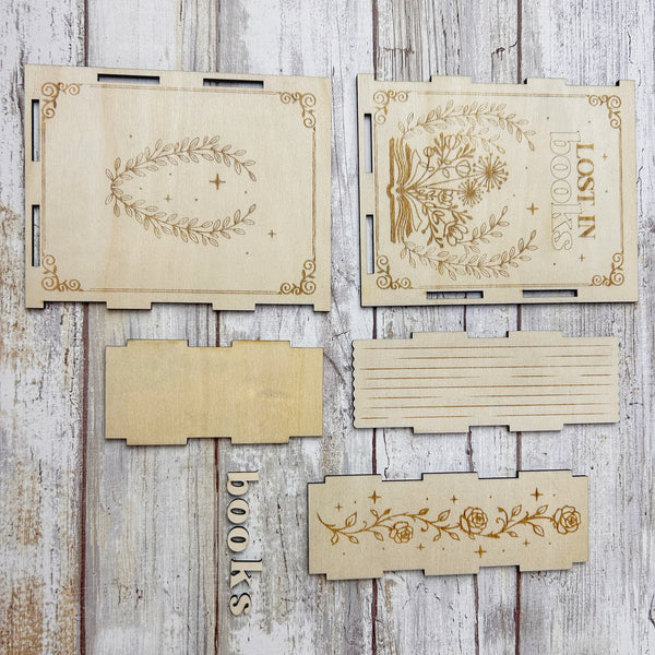 Wooden Lost In Books Bookmark Holder