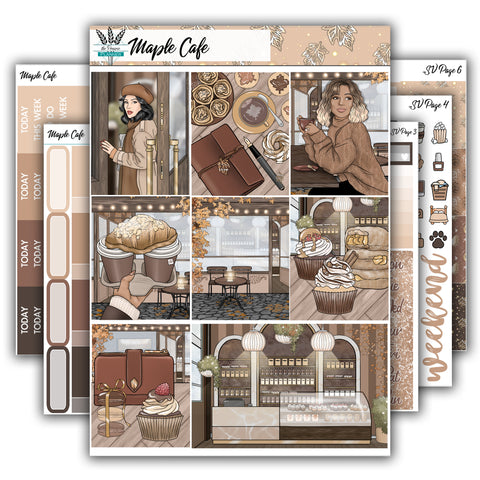 Maple Cafe | Weekly Planner Kit