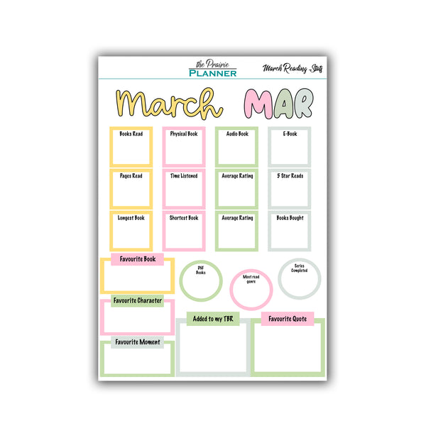 March 2027 Book Journal Kit