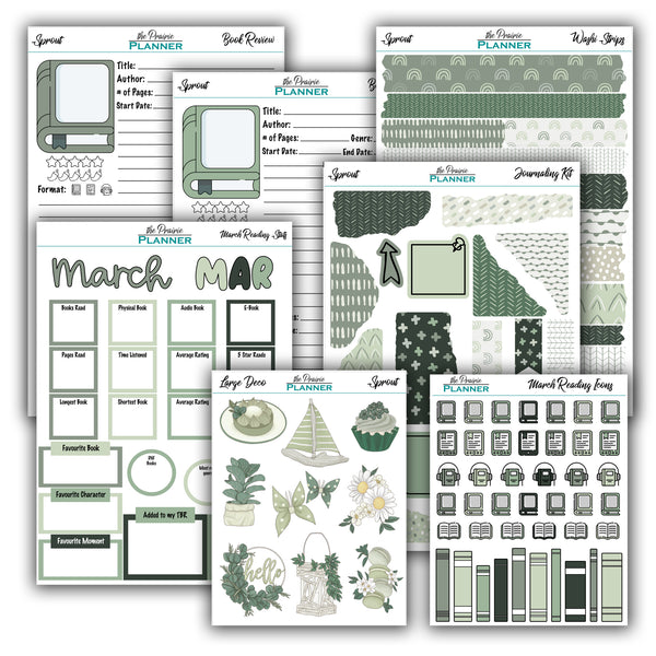 March 2026 Book Journal Kit