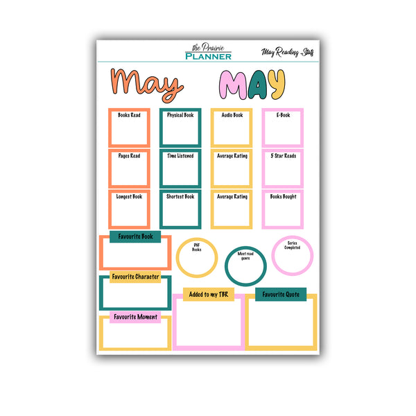 May 2026 Book Journal Kit
