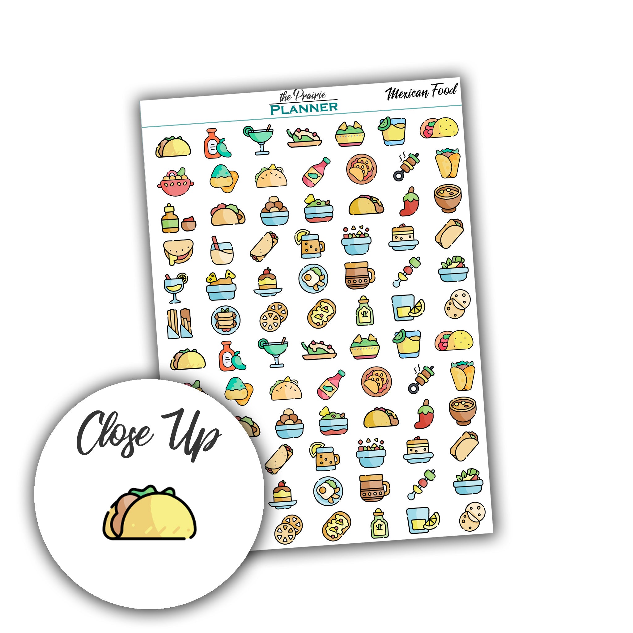 Mexican Food - Planner Stickers