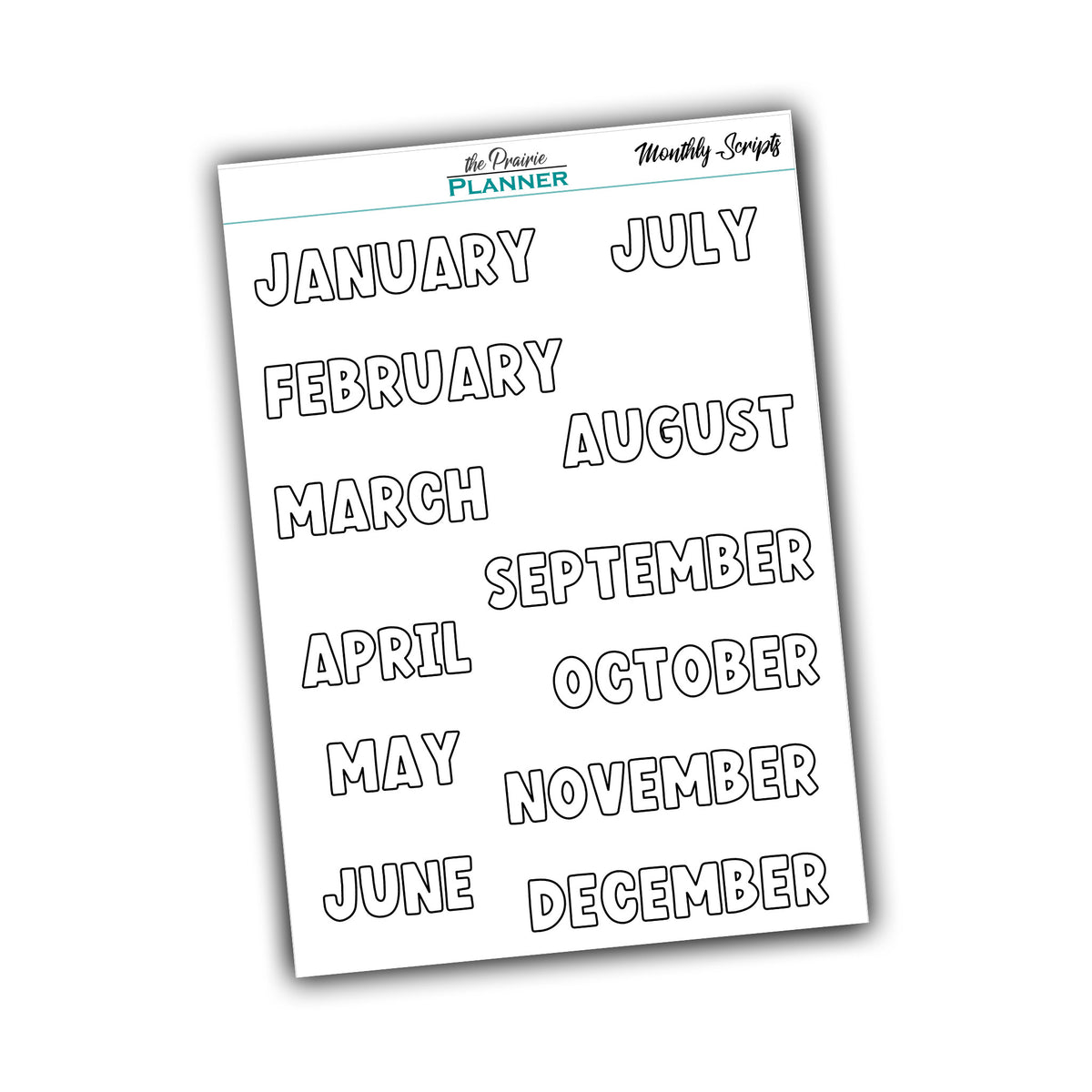 Monthly Script - Fill In – the Prairie Planner