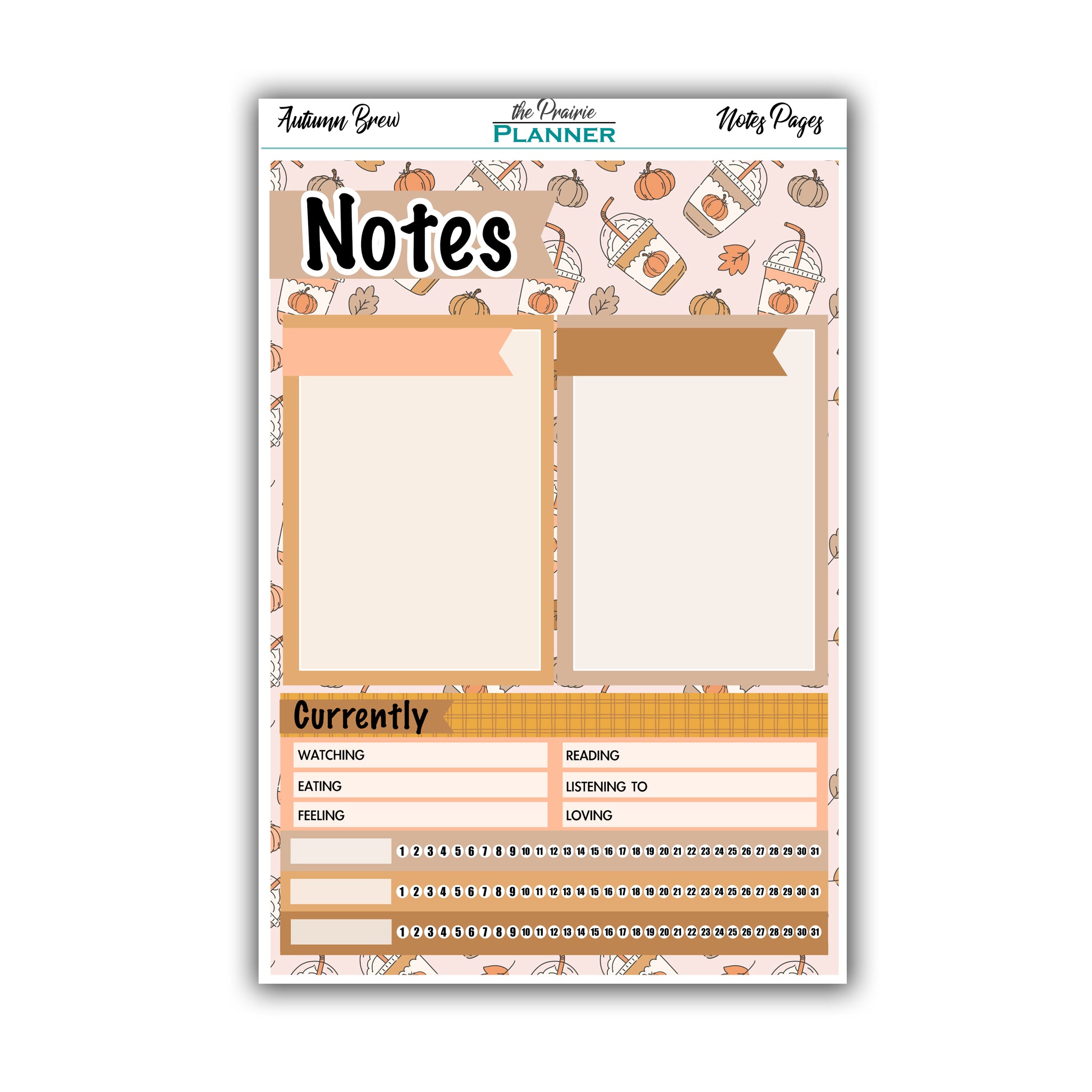 Autumn Brew | Monthly Notes