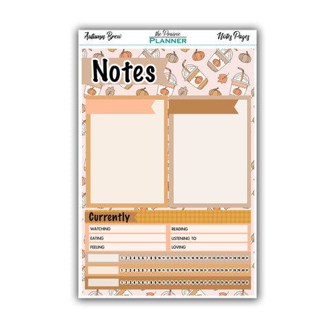 Autumn Brew | Monthly Notes