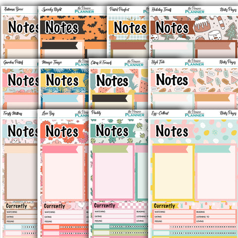 2026 Monthly Notes Bundle