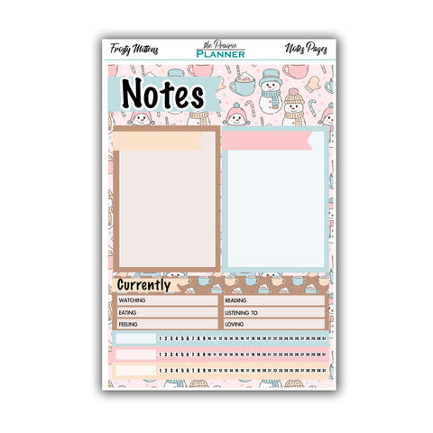 Frosty Mittens | Monthly Notes