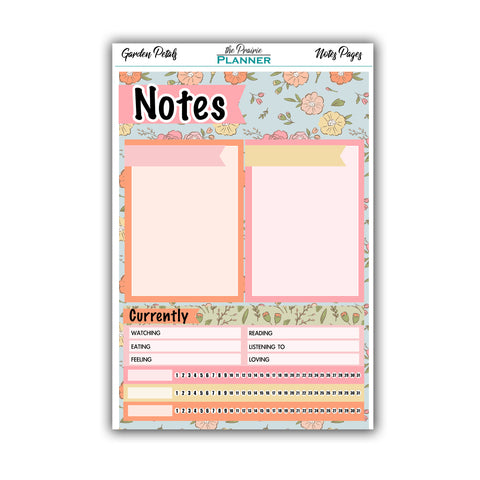 Garden Petals | Monthly Notes