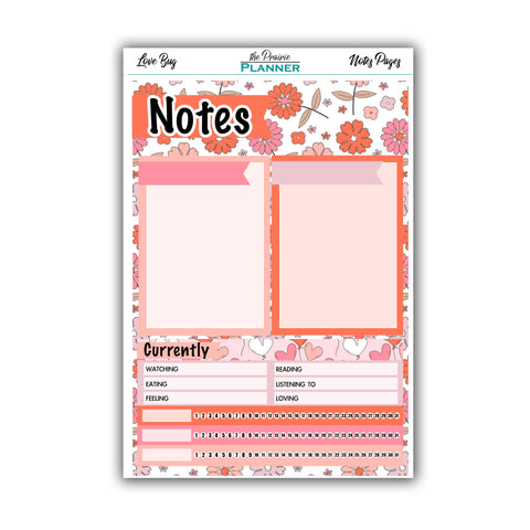 Love Bug | Monthly Notes