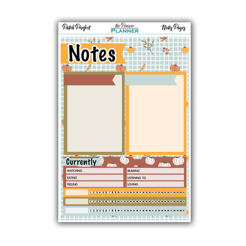 Patch Perfect | Monthly Notes