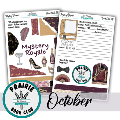October Prairie Book Club - Mystery Royale