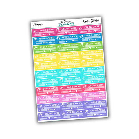 Order Tracker - Summer Multi-Colour