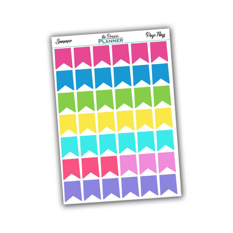 Page Flags - Summer Multi-Colour