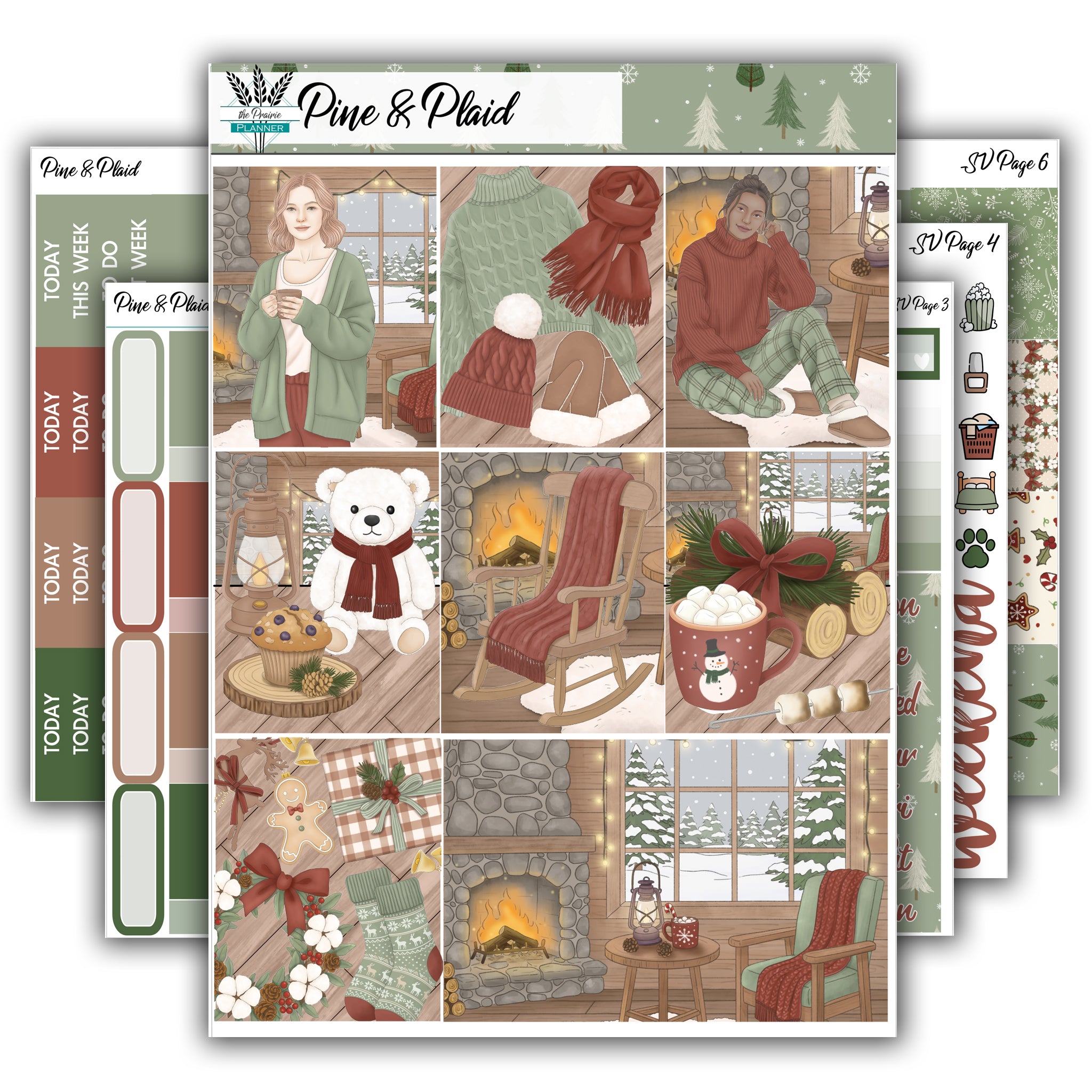 Pine & Plaid | Weekly Planner Kit