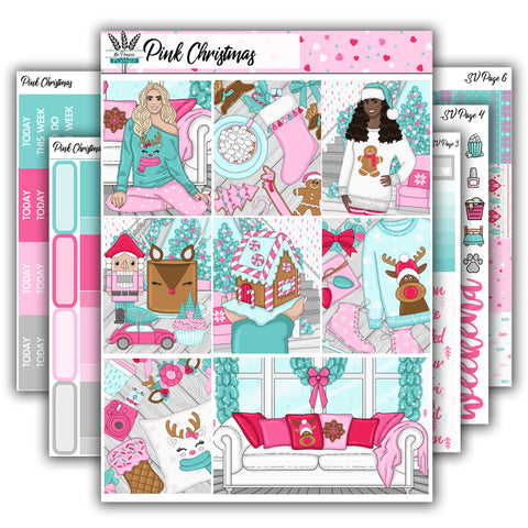 Pink Christmas | Weekly Planner Kit