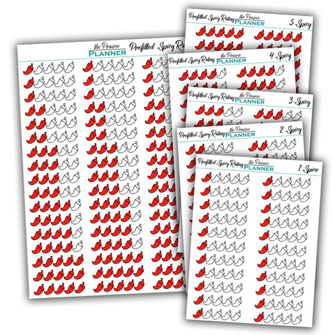 Prefilled Spicy Rating