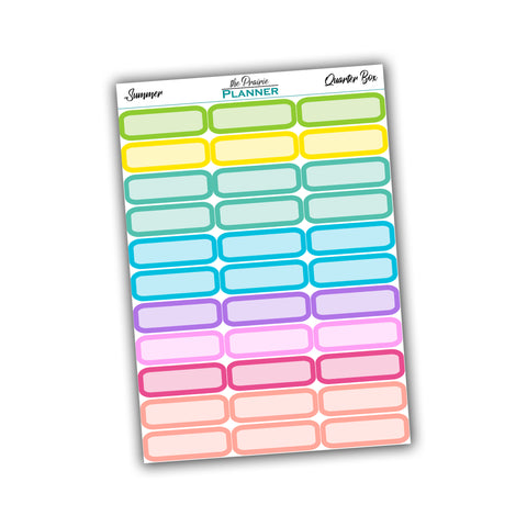 Quarter Boxes - Summer Multi-Colour
