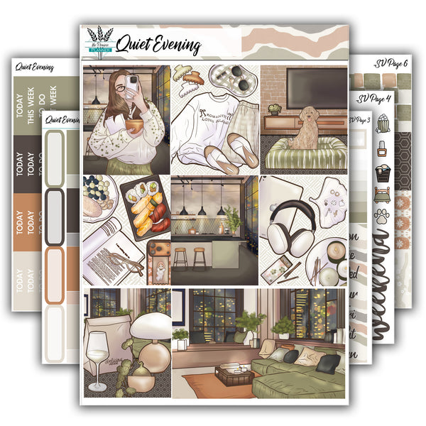Quiet Evening | Weekly Planner Kit