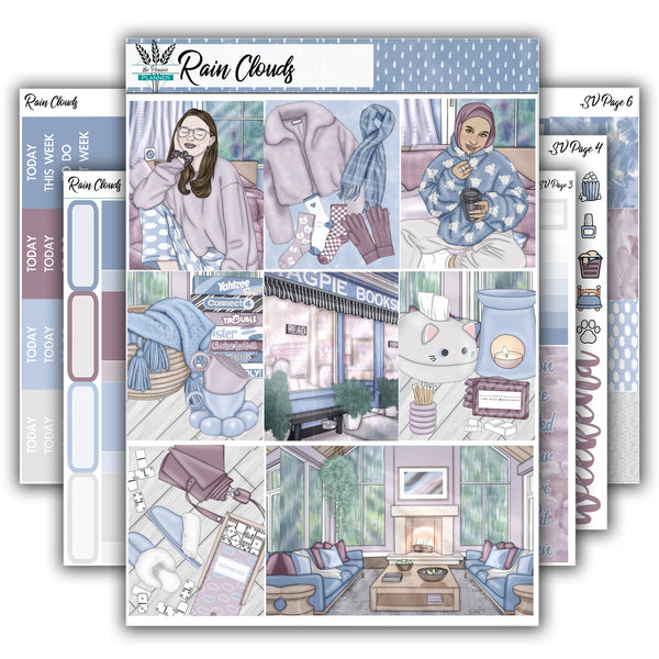 Rain Clouds | Weekly Planner Kit
