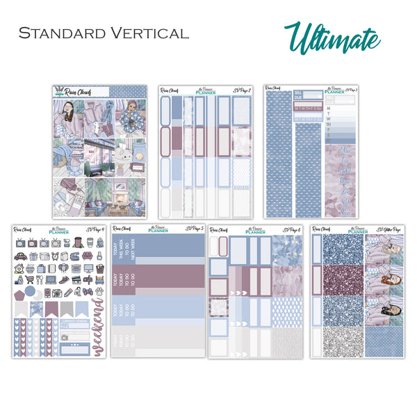 Rain Clouds | Weekly Planner Kit