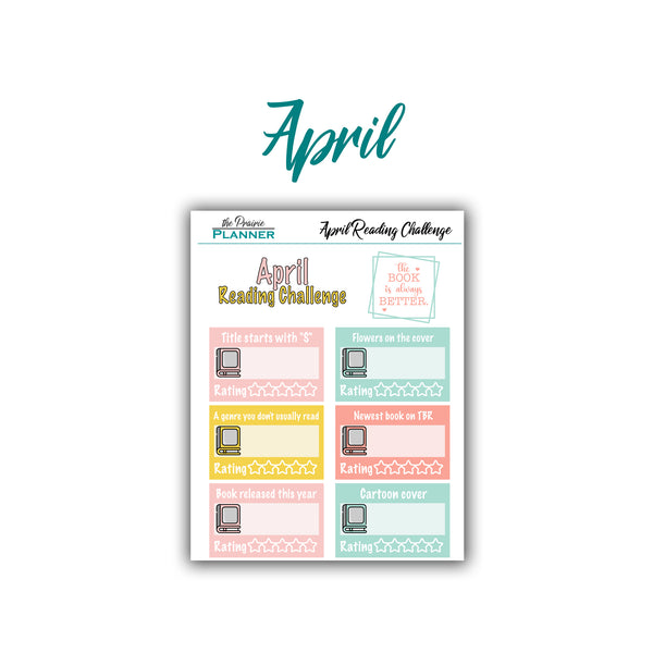 2026 Monthly Reading Challenge
