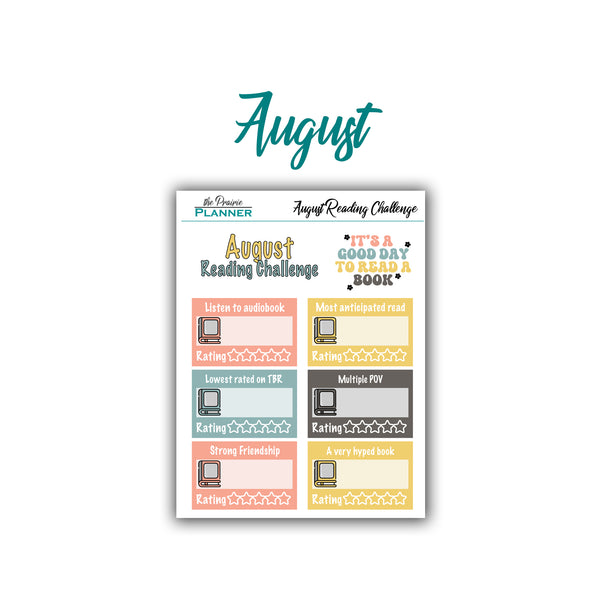 2026 Monthly Reading Challenge