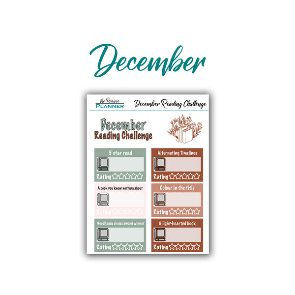 2026 Monthly Reading Challenge