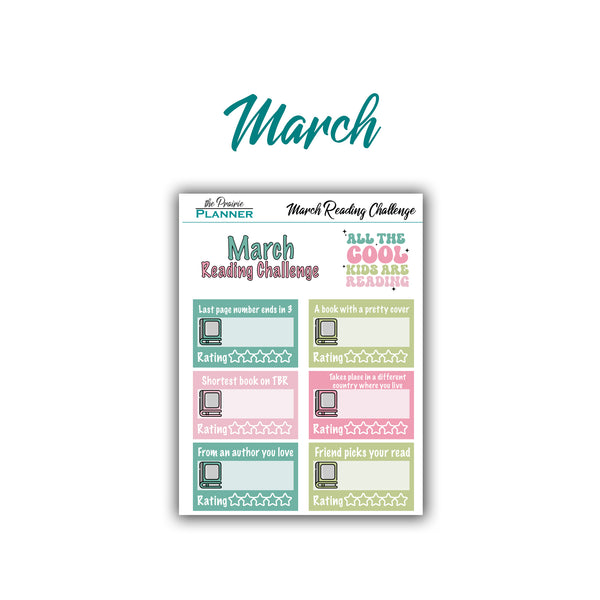 2026 Monthly Reading Challenge